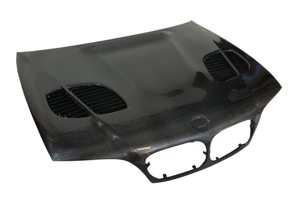 Capó Carbono BMW E46 '02-06 2P. Look M3 GTR C/T