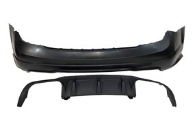 Paragolpes Trasero Mercedes W204 11-13 2-4P Look AMG C63 Parktronic ABS