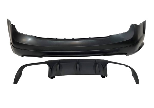 Paragolpes Trasero Mercedes W204 11-13 2-4P Look AMG C63 Parktronic ABS