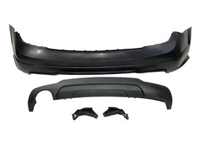 Paragolpes Trasero Mercedes W204 07-13 2-4P 1 Salida Look AMG ABS