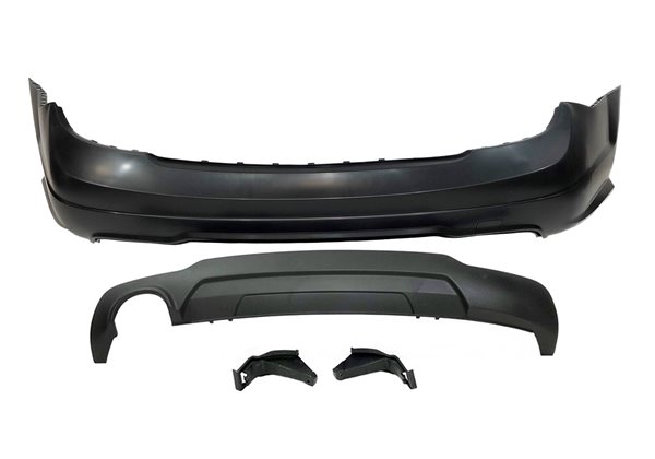 Paragolpes Trasero Mercedes W204 07-13 2-4P 1 Salida Look AMG ABS
