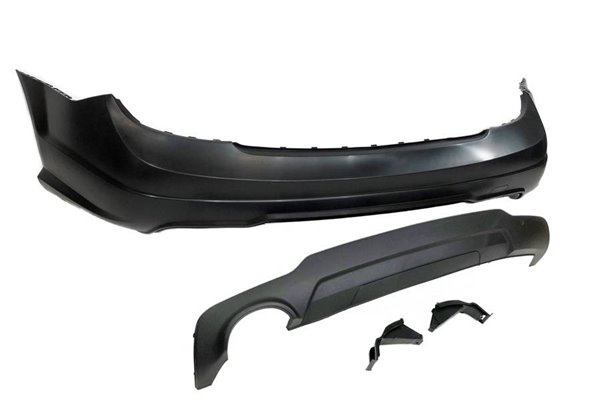 Paragolpes Trasero Mercedes W204 07-13 2-4P 1 Salida Look AMG ABS