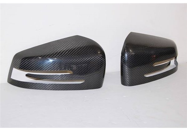 Cubre Espejos Carbono Mercedes W204/W212/W218/W221/Clase A/B/C/E/Glk/CLS
