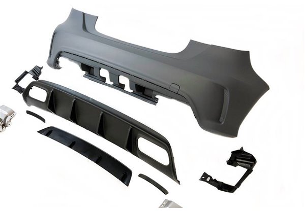 Paragolpes Trasero Mercedes W176 2012-2018 A45 Look AMG Sensores
