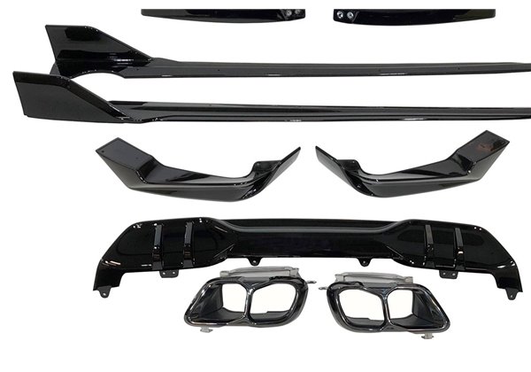 Kit De Carrocería BMW G05 X5 LCI 2023+ Look M Performance Brillante Negro